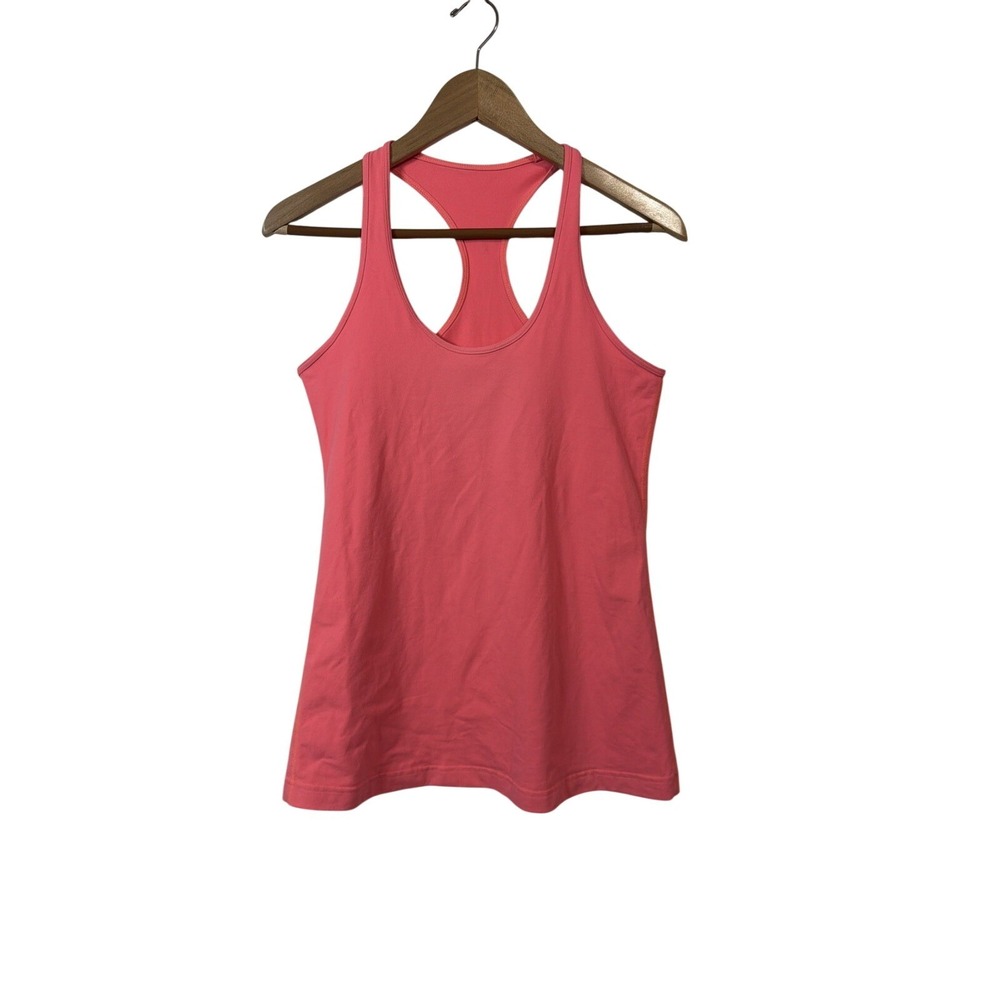 Lululemon Racerback Tank Top Womens 6 Pink Scoop Neck Activewear Gym Yoga